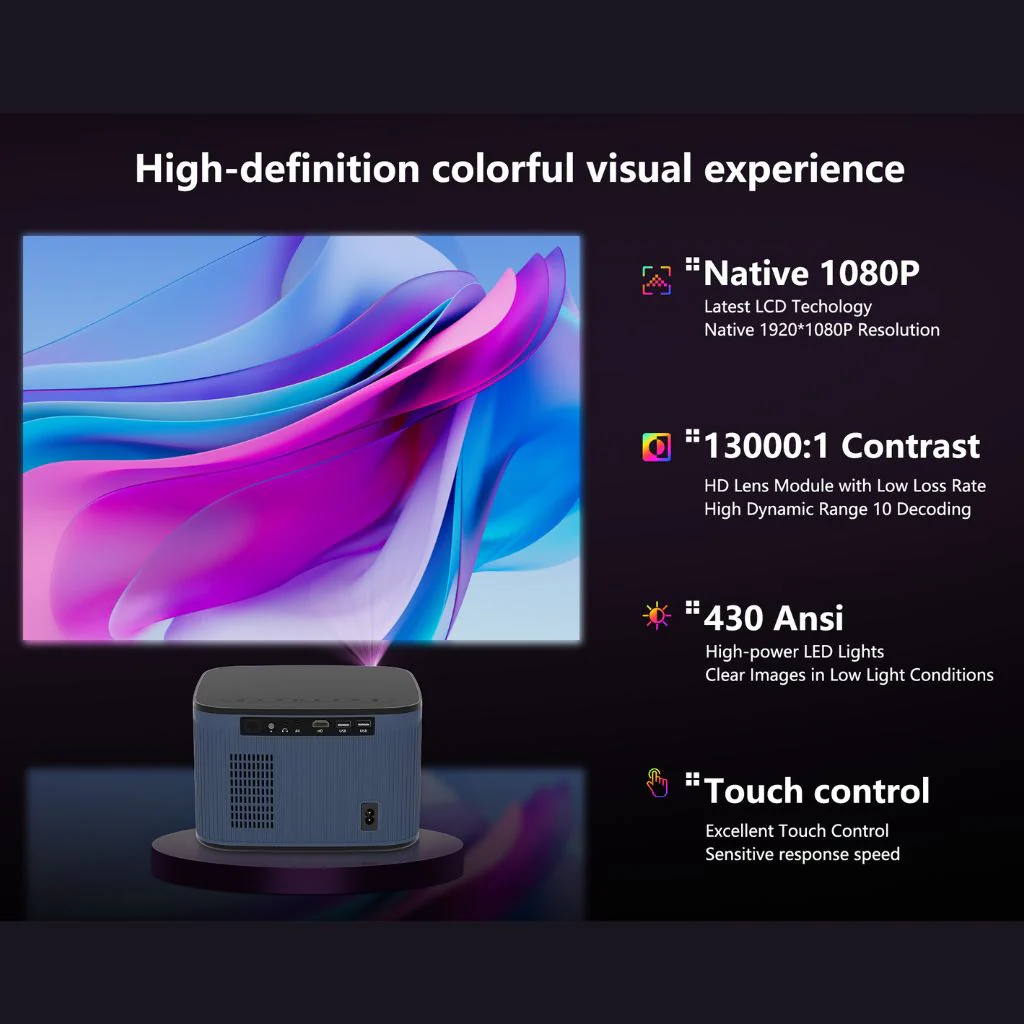 H9 Bluetooth Projector for Home or Outdoor Cinema & Gaming - Image 7